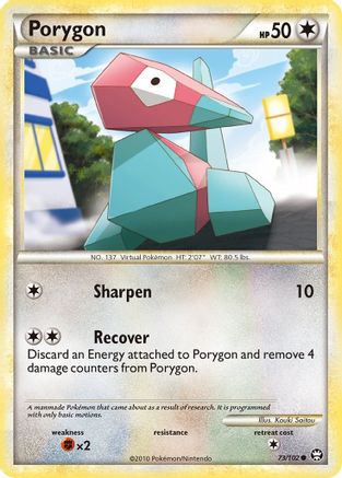 Porygon 073/102 - Triumphant Reverse Holofoil