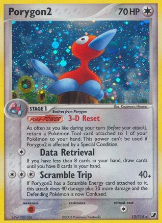 Porygon2 012/115 - Unseen Forces Reverse Holofoil
