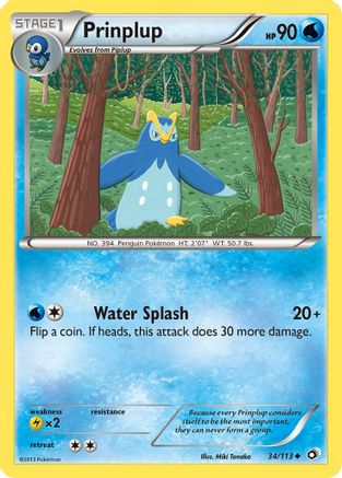Prinplup 034/113 - Legendary Treasures Reverse Holofoil