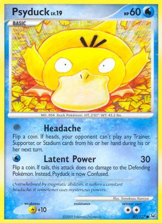 Psyduck 087/127 - Platinum Reverse Holofoil