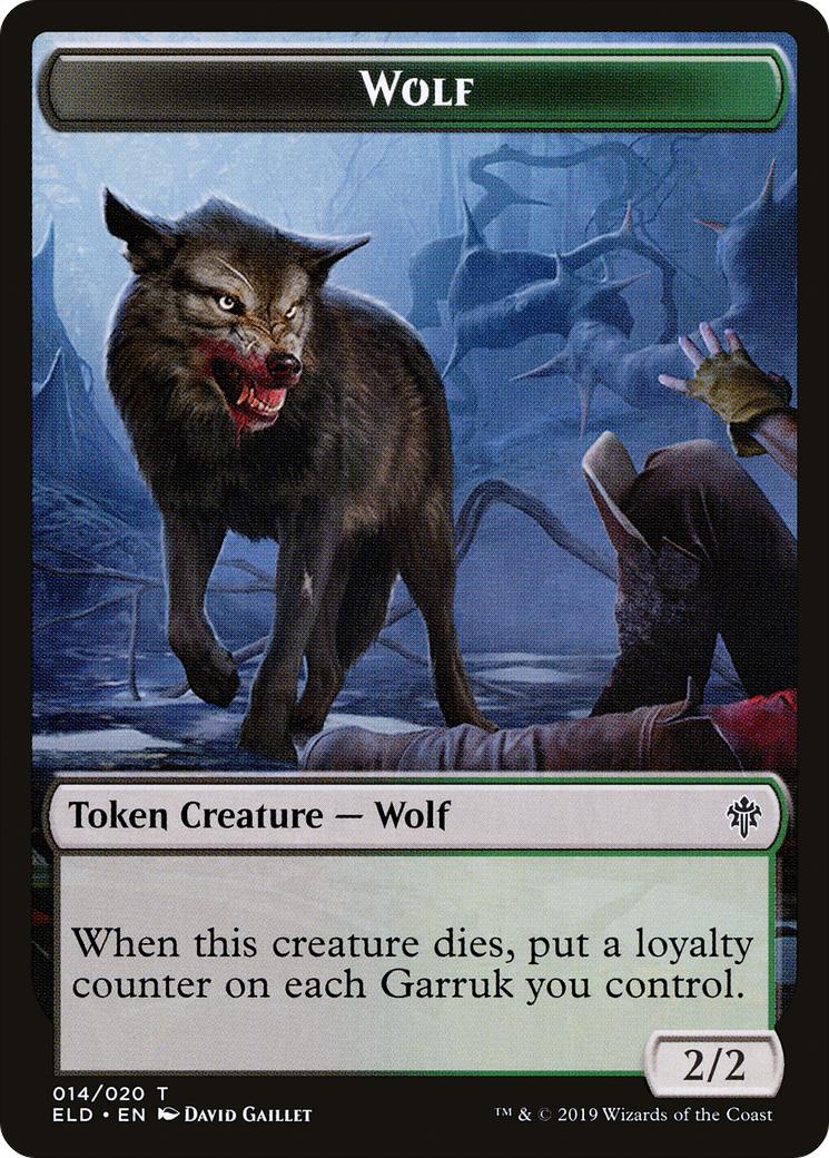 Wolf (ELD-014) - Throne of Eldraine Tokens