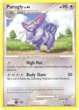 Purugly 036/130 - Diamond and Pearl