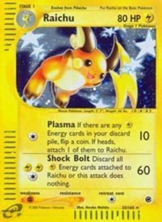 Raichu 025/165 - Expedition Reverse Holofoil