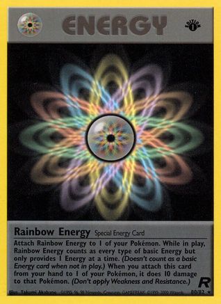 Rainbow Energy 080/82 - Team Rocket 1st Edition