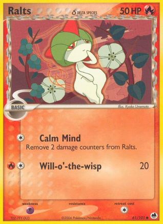 Ralts (Delta Species) 061/101 - Dragon Frontiers Reverse Holofoil