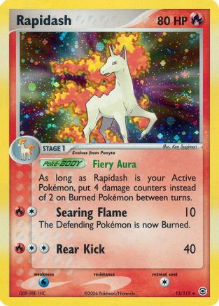 Rapidash 013/112 - FireRed & LeafGreen Reverse Holofoil
