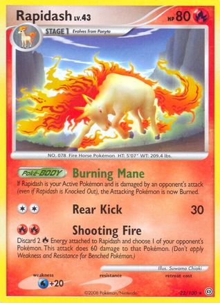 Rapidash 022/100 - Stormfront Reverse Holofoil