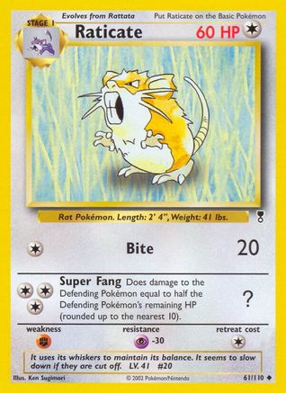 Raticate 061/110 - Legendary Collection Reverse Holofoil