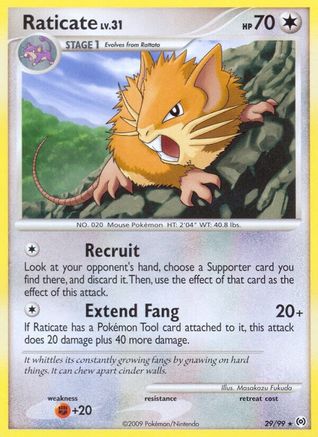 Raticate 029/99 - Arceus Reverse Holofoil