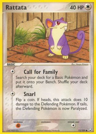Rattata 072/109 - Team Rocket Returns - Reverse Holofoil