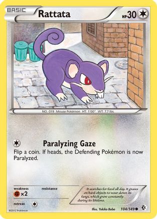 Rattata 104/149 - Boundaries Crossed Reverse Holofoil