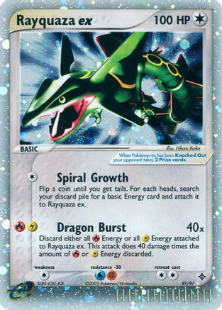 Rayquaza ex 097/97 - Dragon Holofoil