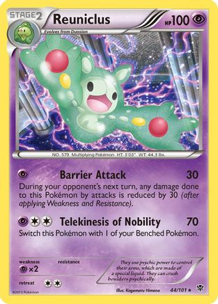 Reuniclus 044/101 - Plasma Blast Reverse Holofoil