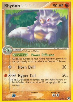 Rhydon 046/101 - Hidden Legends Reverse Holofoil