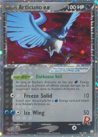 Rocket's Articuno ex 096/109 - Team Rocket Returns Holofoil
