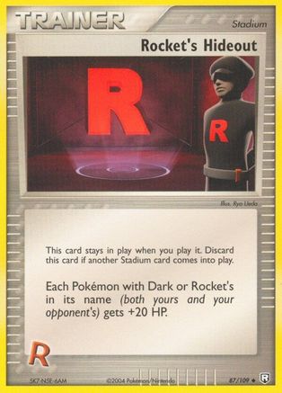 Rocket's Hideout 087/109 - Team Rocket Returns Reverse Holofoil