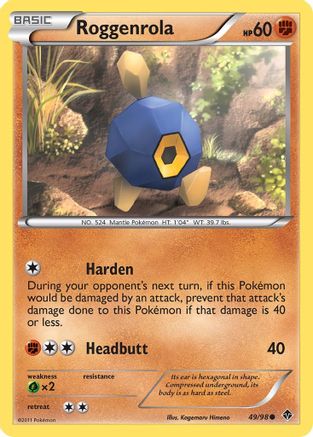 Roggenrola 049/98 - Emerging Powers Reverse Holofoil