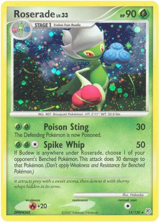 Roserade 013/130 - Diamond and Pearl Reverse Holofoil