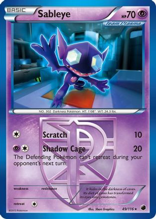 Sableye (Team Plasma) 049/116 - Plasma Freeze Reverse Holofoil