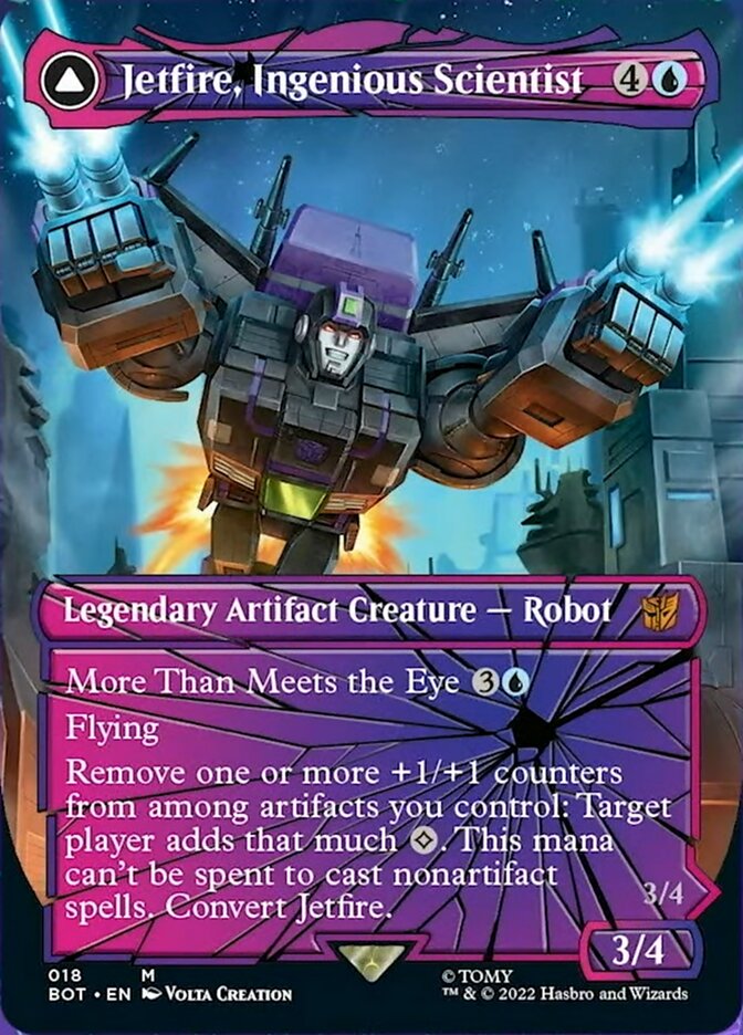 Jetfire, Ingenious Scientist // Jetfire, Air Guardian (BOT-018) - Transformers: (convertdfc, shatteredglass) (Borderless)