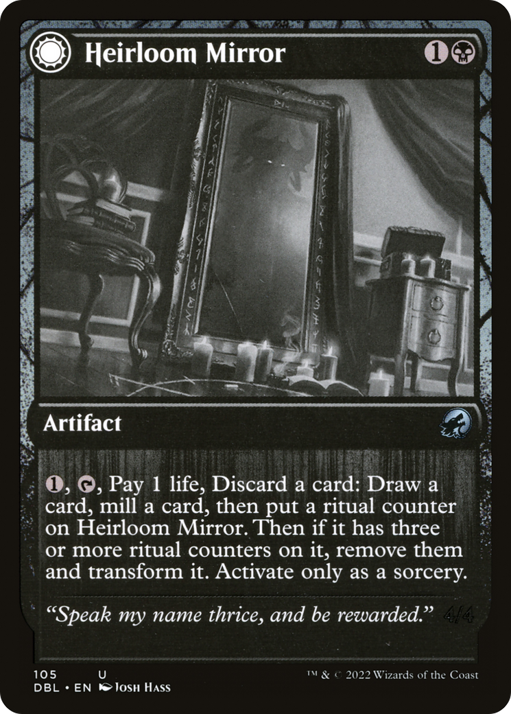 Heirloom Mirror // Inherited Fiend (DBL-105) - Innistrad: Double Feature: (Double Faced Transform)