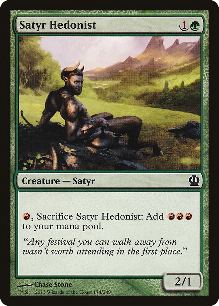 Satyr Hedonist (THS-174) - Theros Foil