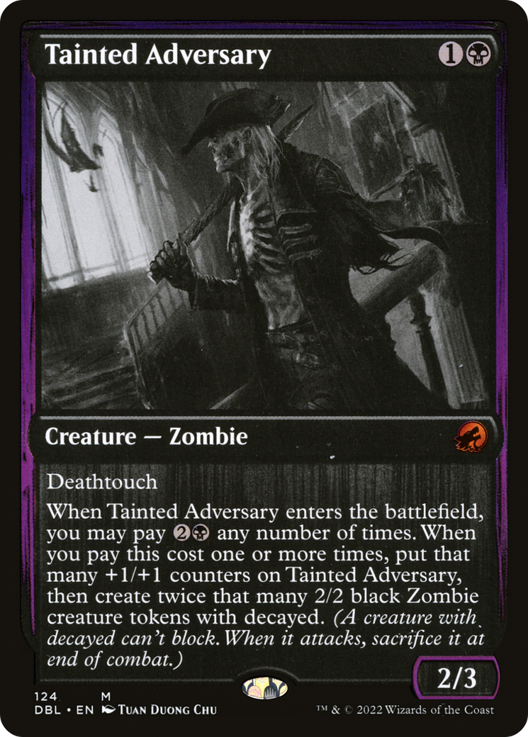Tainted Adversary (DBL-124) - Innistrad: Double Feature Foil