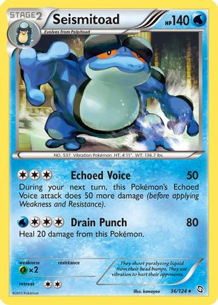 Seismitoad 036/124 - Dragons Exalted Reverse Holofoil
