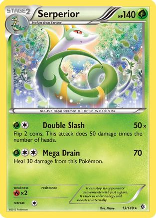 Serperior 013/149 - Boundaries Crossed Reverse Holofoil