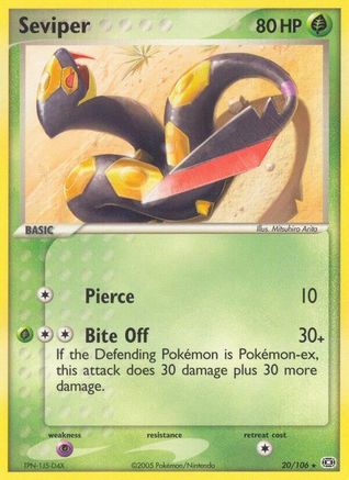 Seviper 020 - Emerald - Reverse Holofoil
