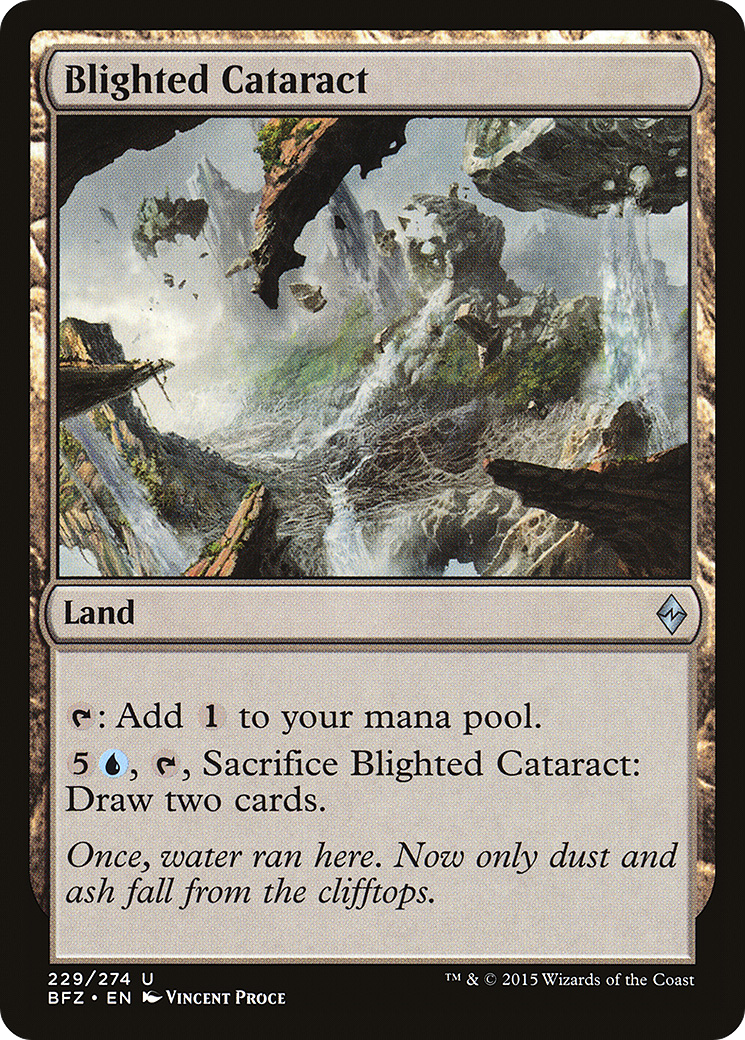 Blighted Cataract (BFZ-229) - Battle for Zendikar