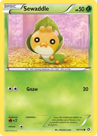 Sewaddle 010/113 - Legendary Treasures Reverse Holofoil