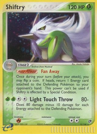 Shiftry 012/100 - Sandstorm Holofoil