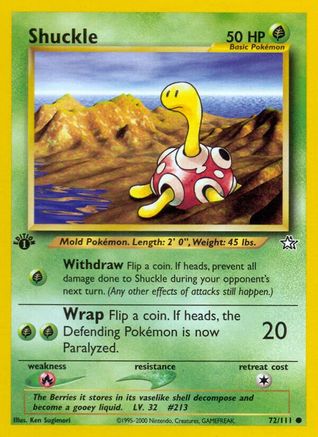 Shuckle 072/111 - Neo Genesis 1st Edition