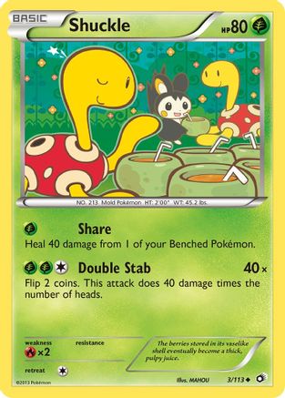 Shuckle 003/113 - Legendary Treasures