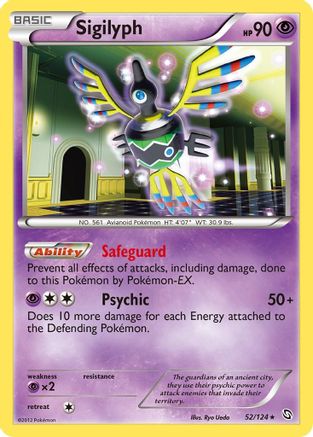 Sigilyph 052/124 - Dragons Exalted Holofoil