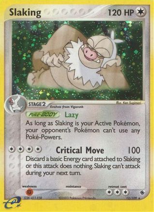 Slaking 012/109 - Ruby and Sapphire Holofoil