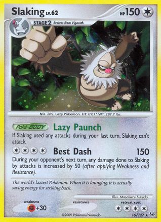 Slaking 016/127 - Platinum Holofoil