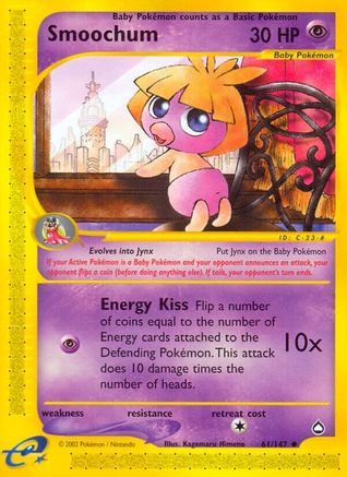 Smoochum 061/147 - Aquapolis Reverse Holofoil