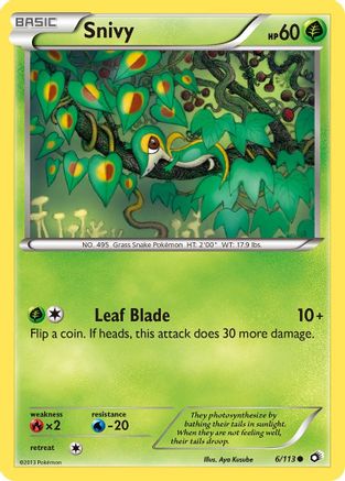 Snivy 006/113 - Legendary Treasures Reverse Holofoil
