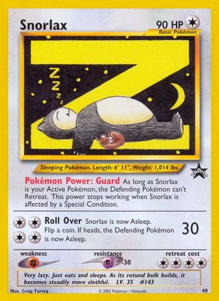 Snorlax 049/53 - WoTC Promo