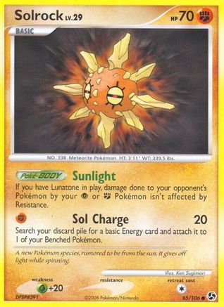 Solrock 085/106 - Great Encounters Reverse Holofoil