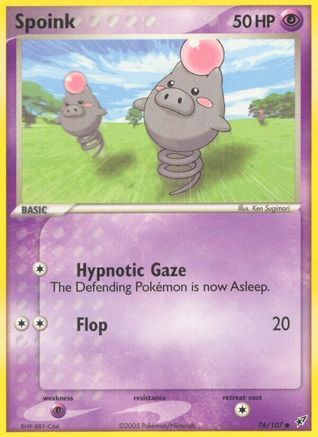 Spoink 076/107 - Deoxys - Reverse Holofoil