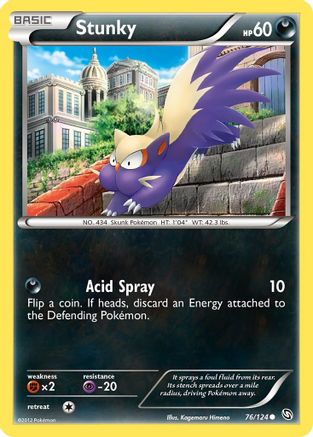 Stunky 076/124 - Dragons Exalted Reverse Holofoil