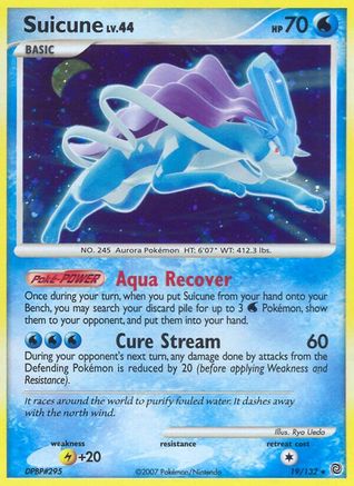 Suicune 019/132 - Secret Wonders Reverse Holofoil
