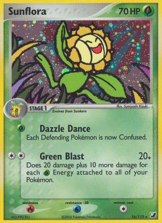 Sunflora 016 - Unseen Forces - Reverse Holofoil