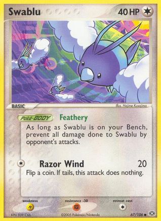 Swablu 067 - Emerald - Reverse Holofoil