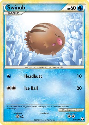 Swinub 079/102 - Triumphant Reverse Holofoil