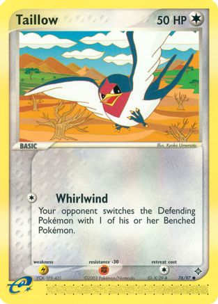 Taillow 076/97 - Dragon Reverse Holofoil
