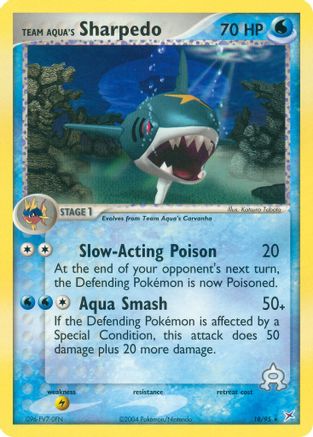 Team Aqua's Sharpedo 018/95 - Team Magma vs Team Aqua Reverse Holofoil